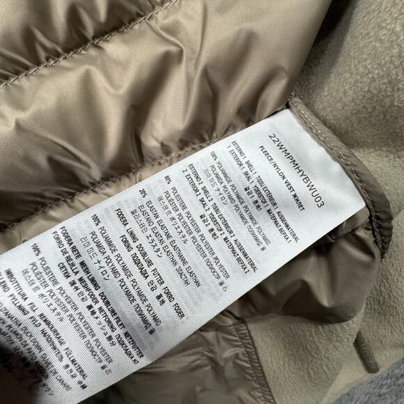 Parajumpers Xavier Gilet Warm Up Puffer Vest Mens M Beige PJS Anchorage Nylon - Picture 6 of 10